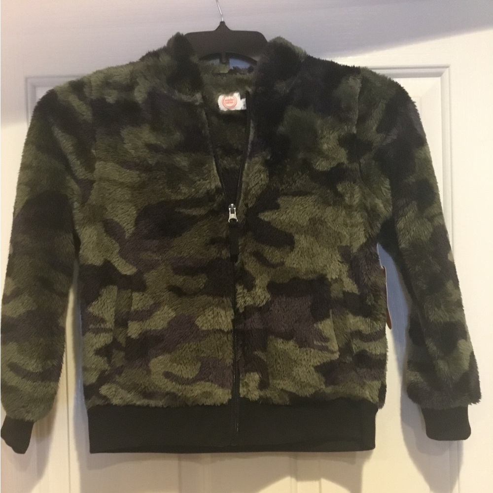 Plush hoodie jacket size 8